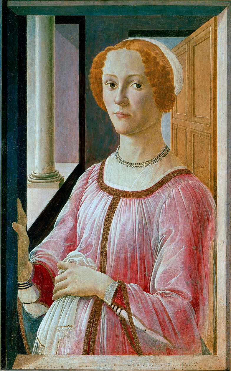 Retrato de Smeralda Bandinelli Detrempe sobre madeira de Alessandro di Mariano dei Filipepi, dit Sandro Botticelli (1445-1510) 1471 aproximadamente. Sol. 65x41 cm Londres, Galeria Nacional de Sandro Botticelli