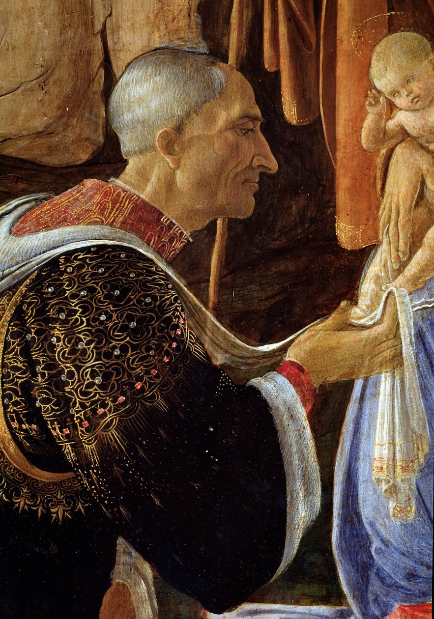 A Adoração dos Magos, detalhe de Cosimo de