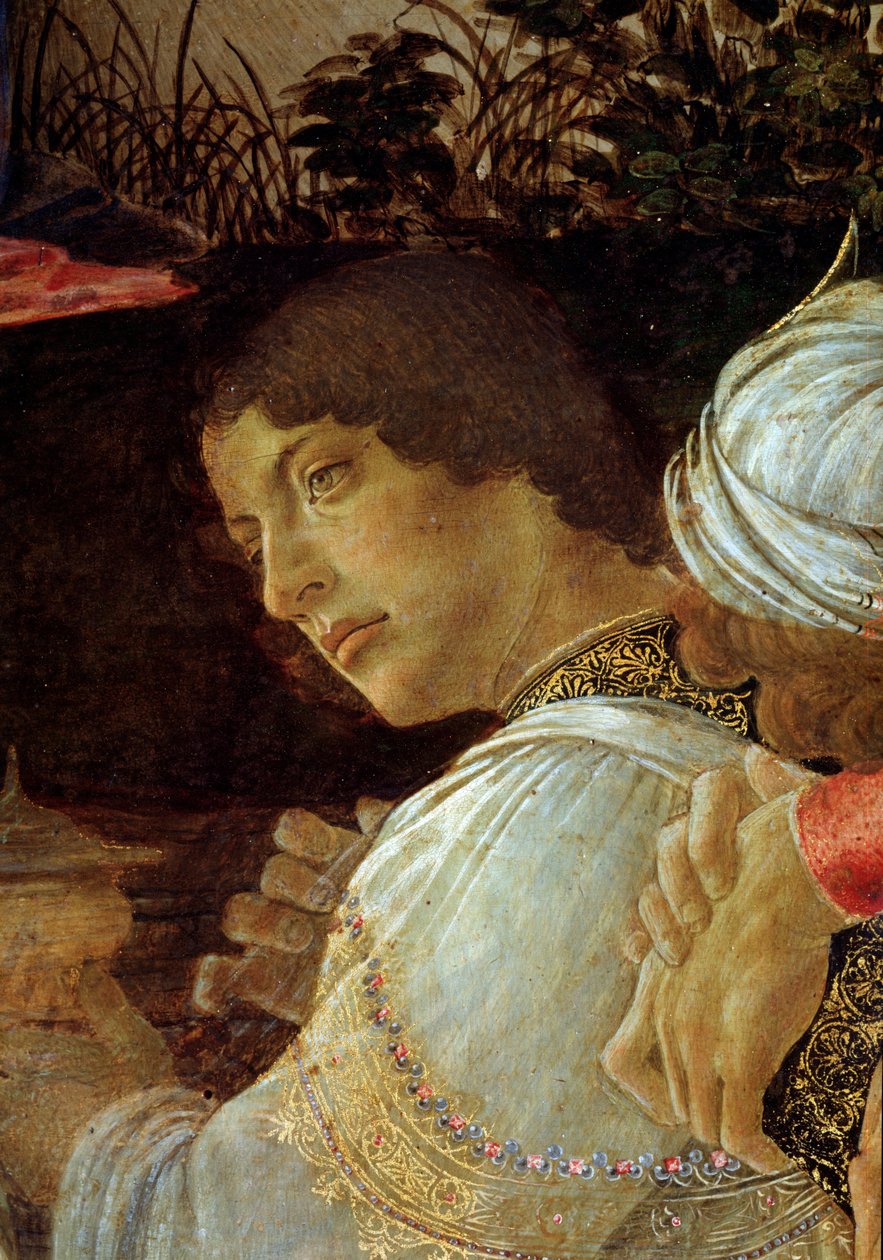 A Adoração dos Magos, detalhe de Giuliano de