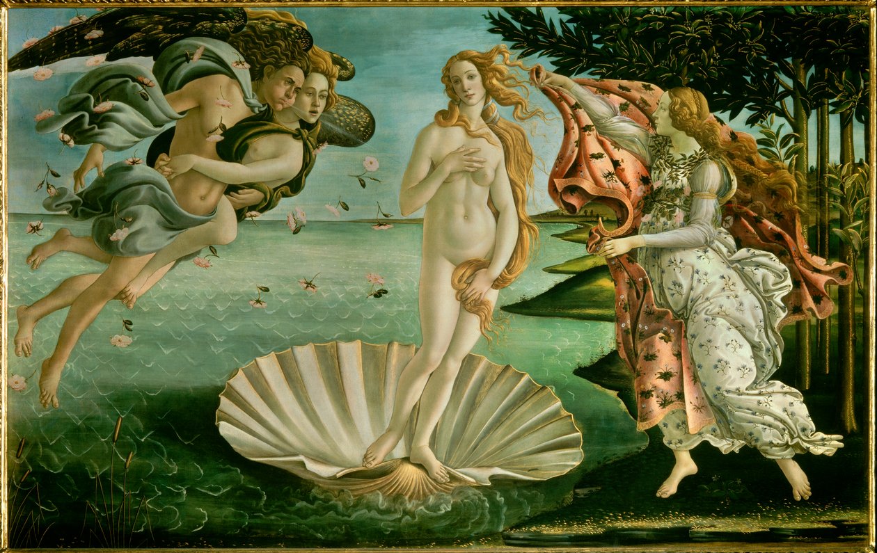 O nascimento de Vénus de Sandro (1444/5 1510) Botticelli