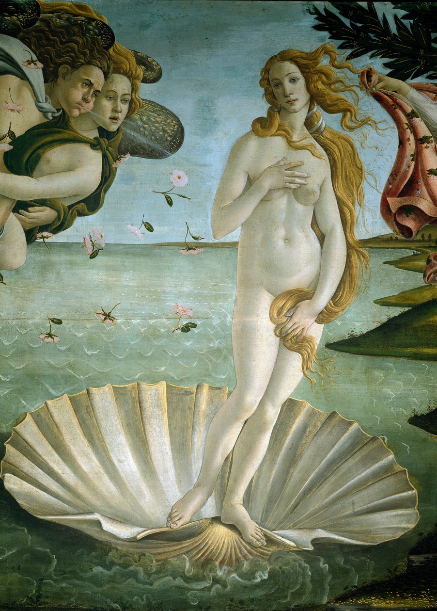 O nascimento de Vénus (detalhe) de Sandro Botticelli