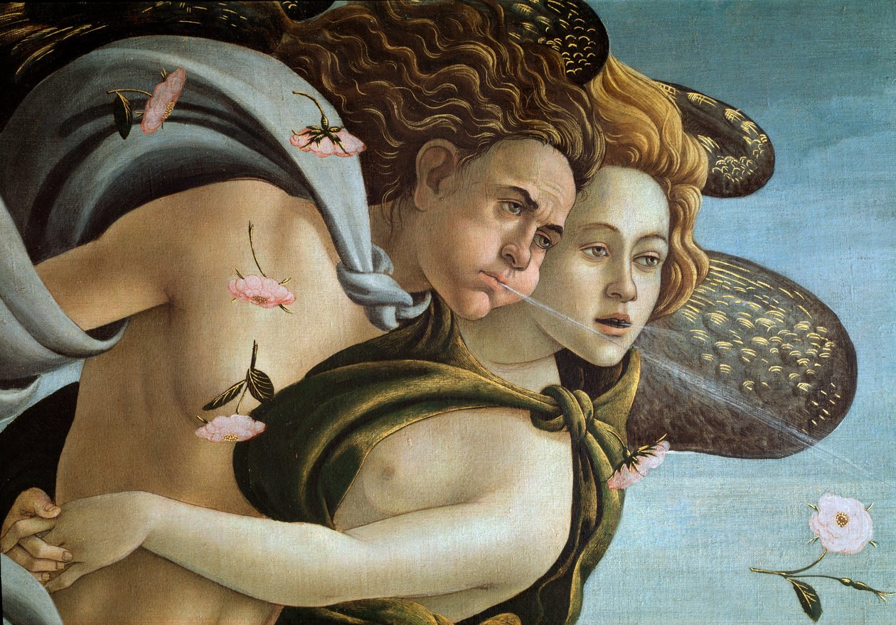 O nascimento de Vénus (detalhe) de Sandro Botticelli