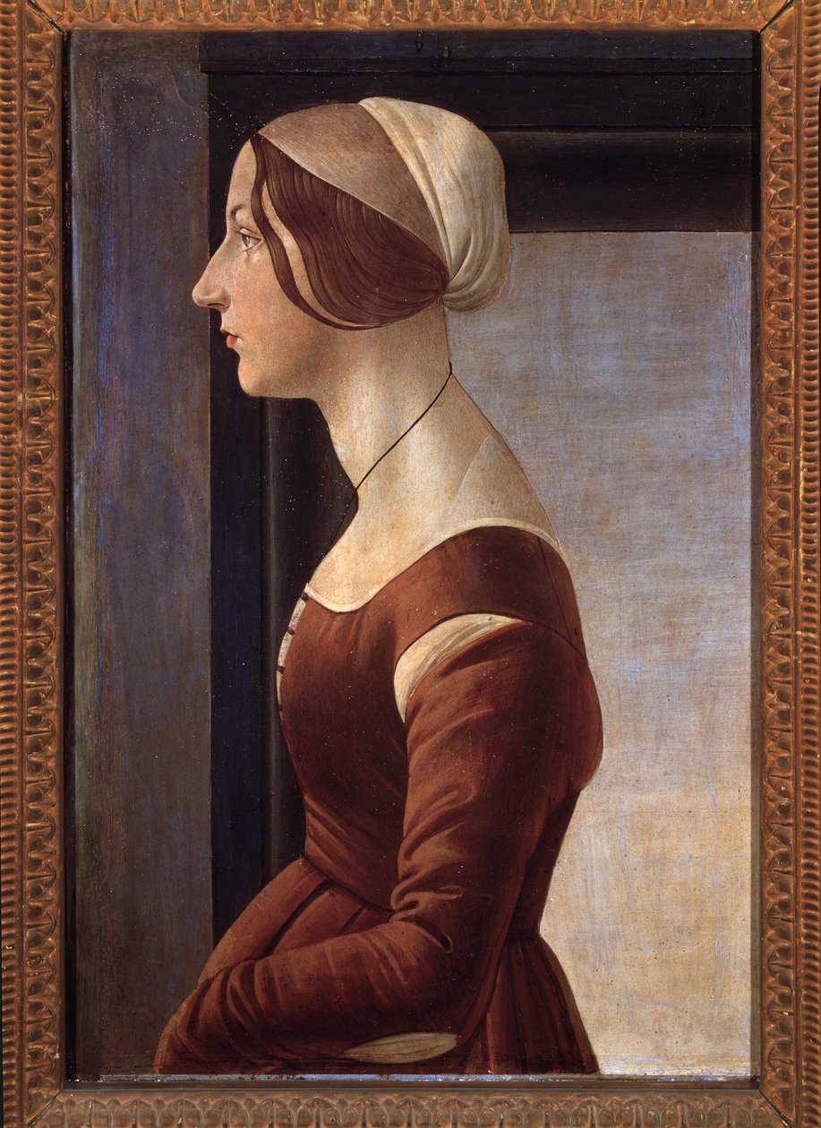 Menina (pintura, c.1475) de Sandro Botticelli