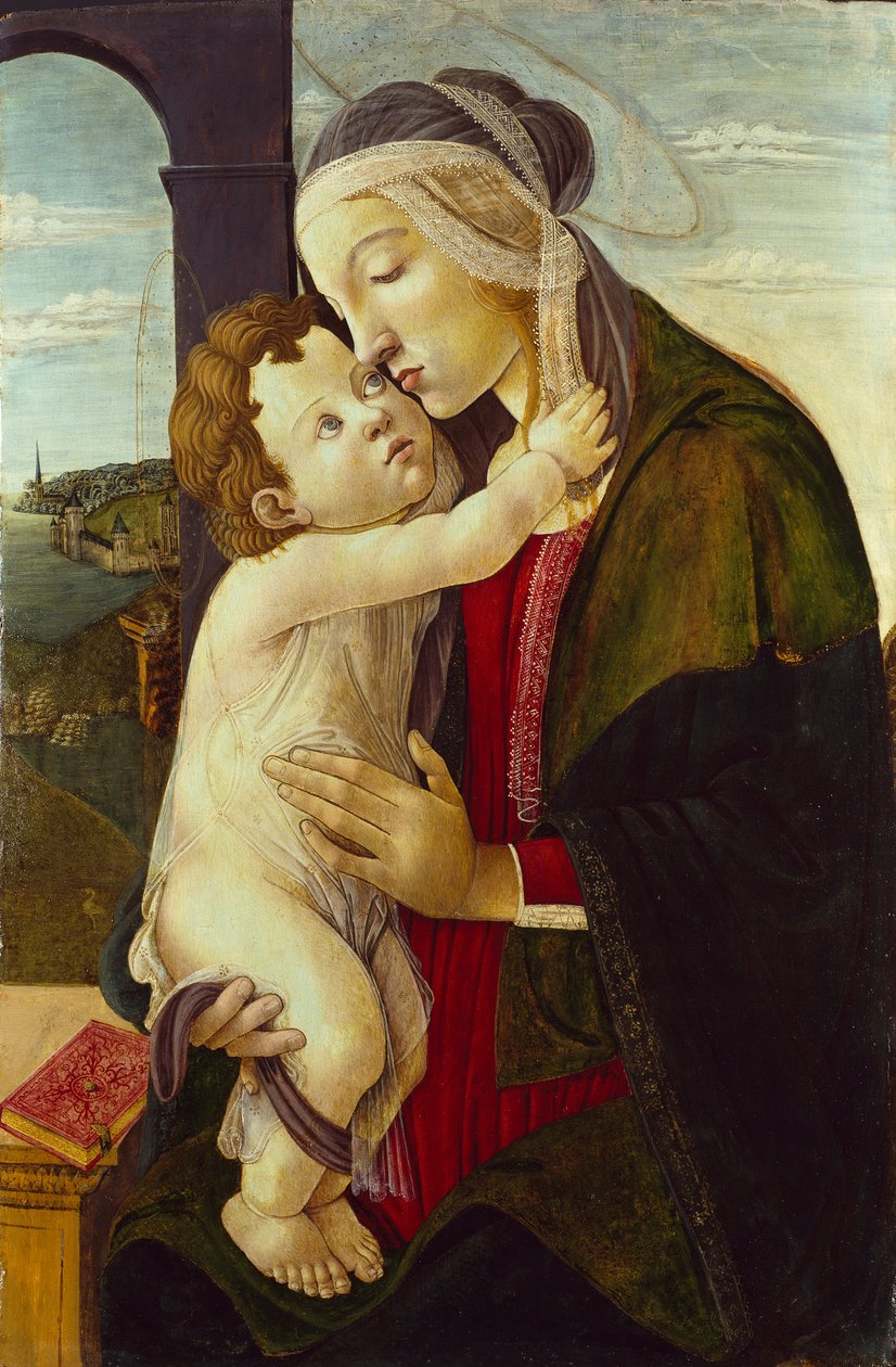 The Virgin and Child, c1480-1500. Artistas: Sandro Botticelli, Desconhecido. de Sandro Botticelli