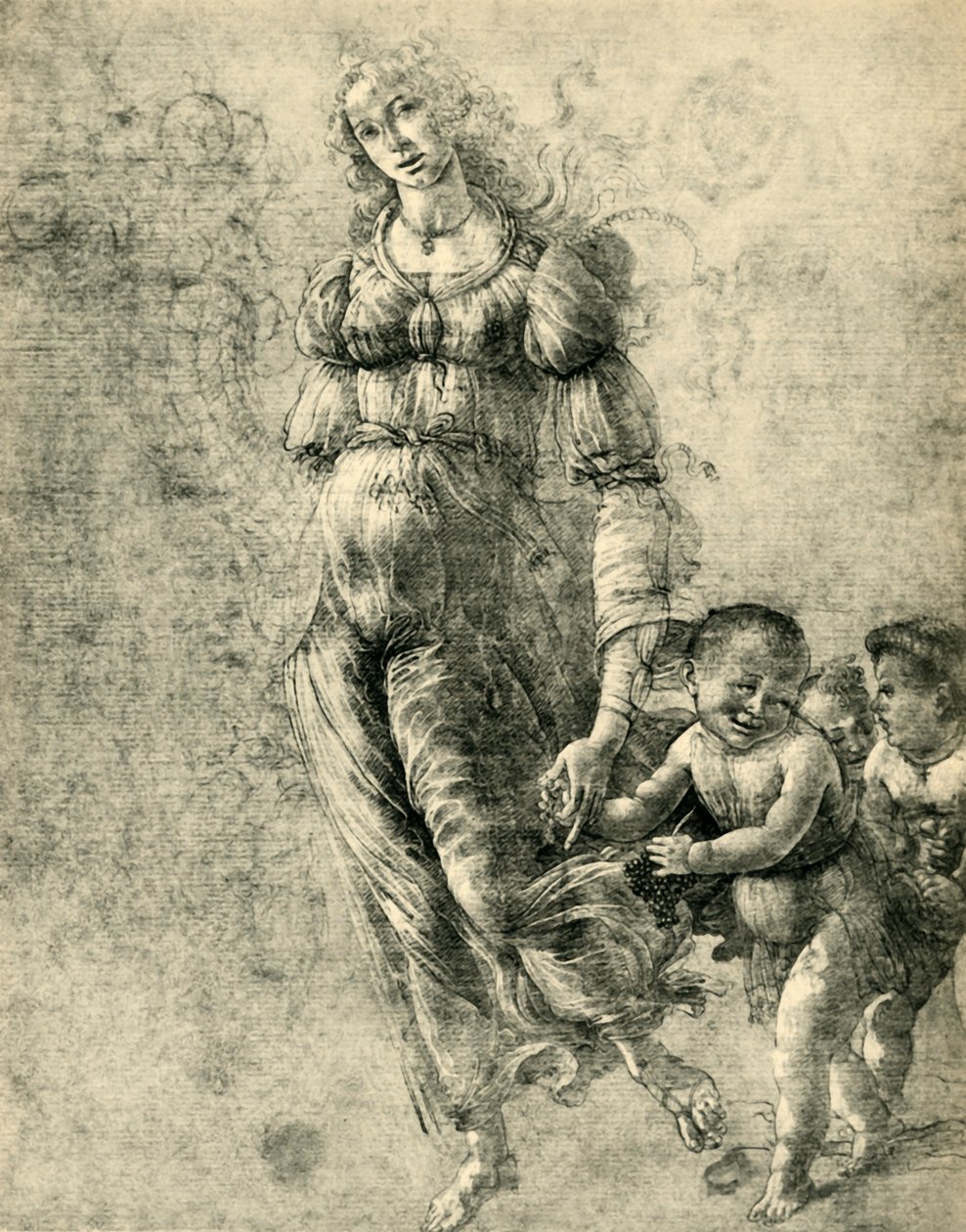 Abundância ou outono, 1480-1485, 1943. de Sandro Botticelli