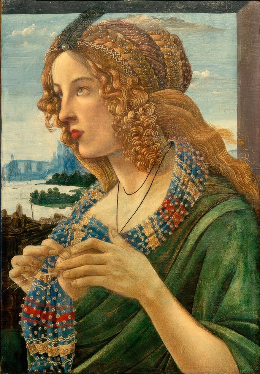 Retrato alegórico de uma mulher (Simonetta Vespucci) de Sandro Botticelli