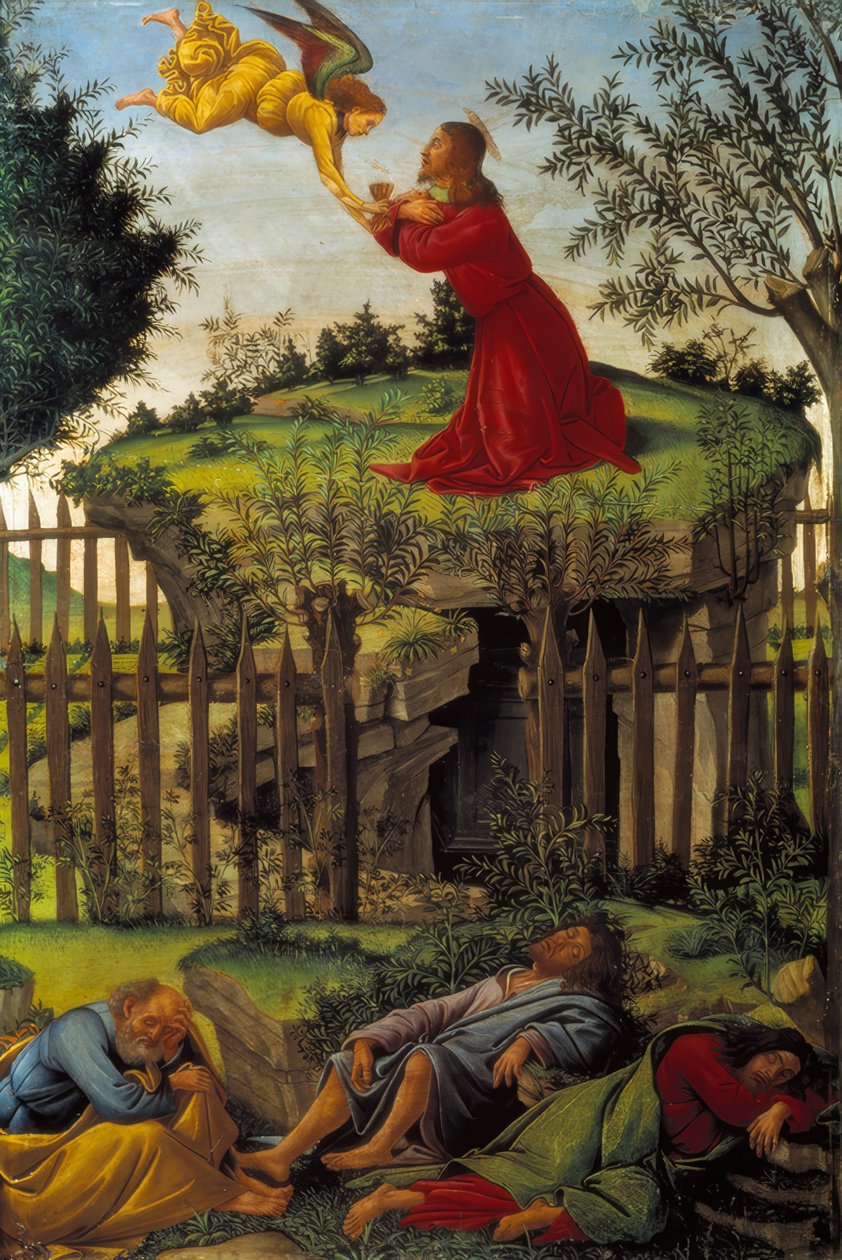 Cristo no Monte das Oliveiras de Sandro Botticelli