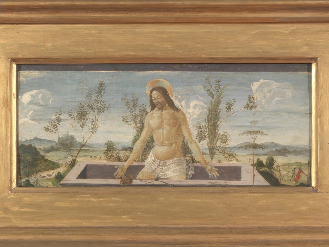 Cristo na sepultura de Sandro Botticelli