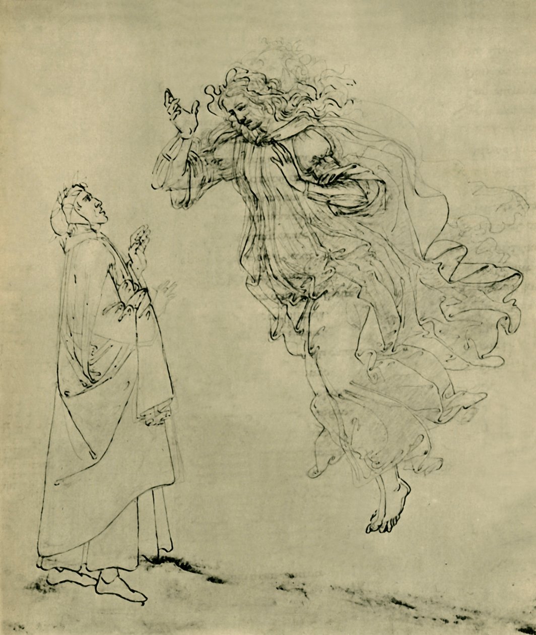 Dante e Beatrice, 1492-1495, 1943. de Sandro Botticelli
