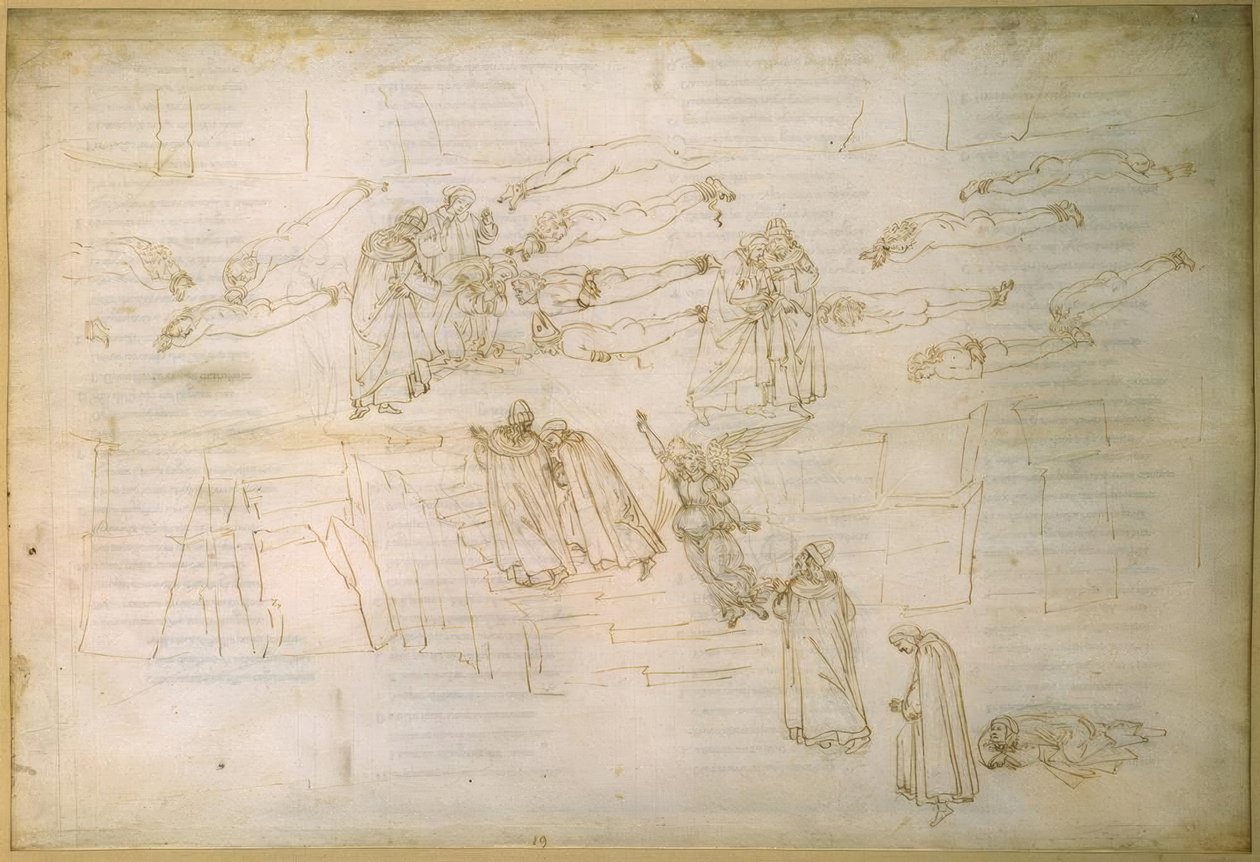 Sirenetraum de Dante, ... de Sandro Botticelli