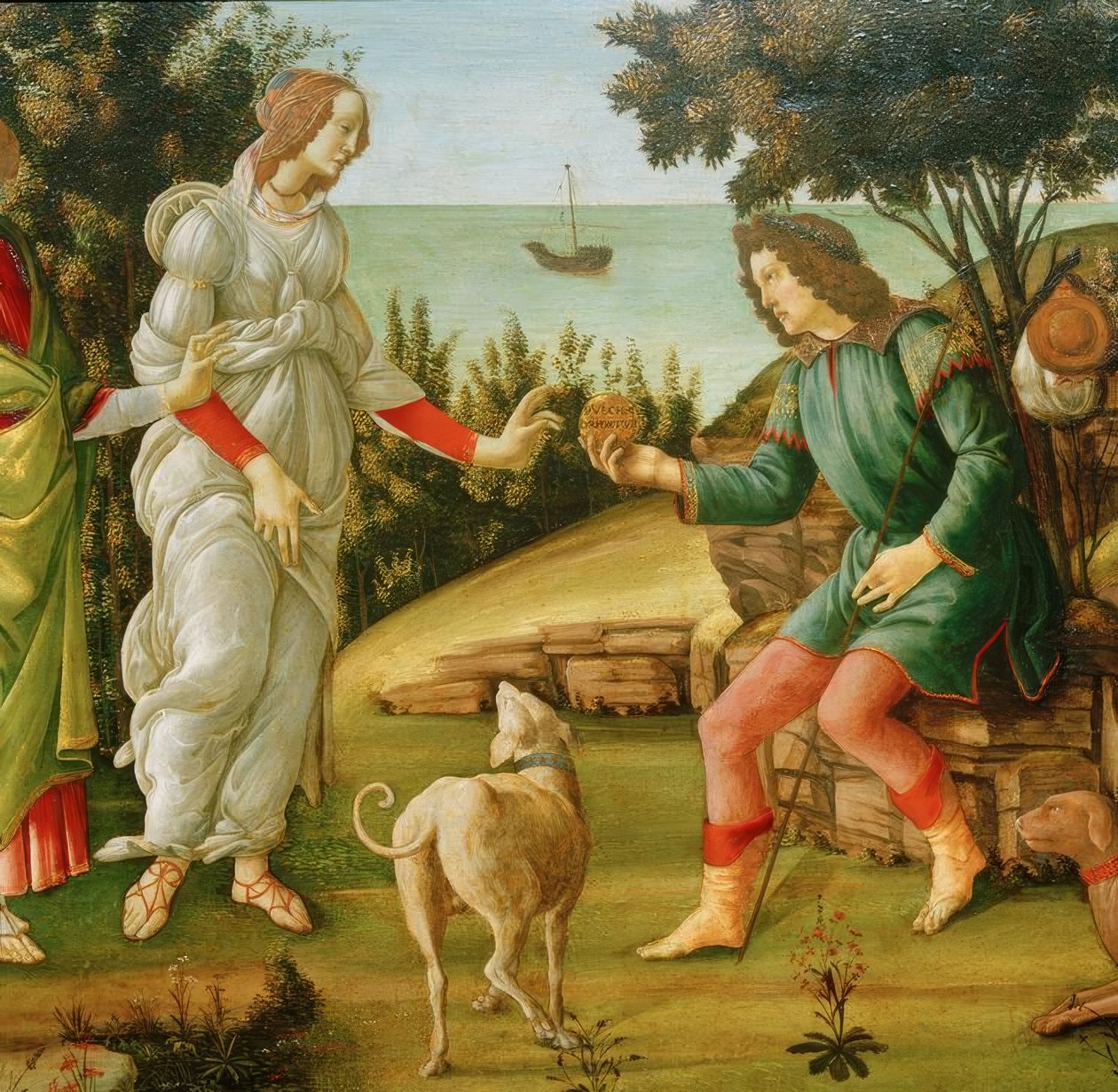 O Julgamento de Paris (Vênus e Paris) de Sandro Botticelli