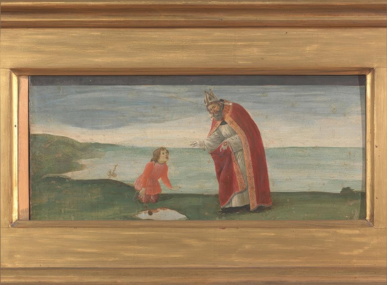 Santo Agostinho e o menino à beira-mar de Sandro Botticelli