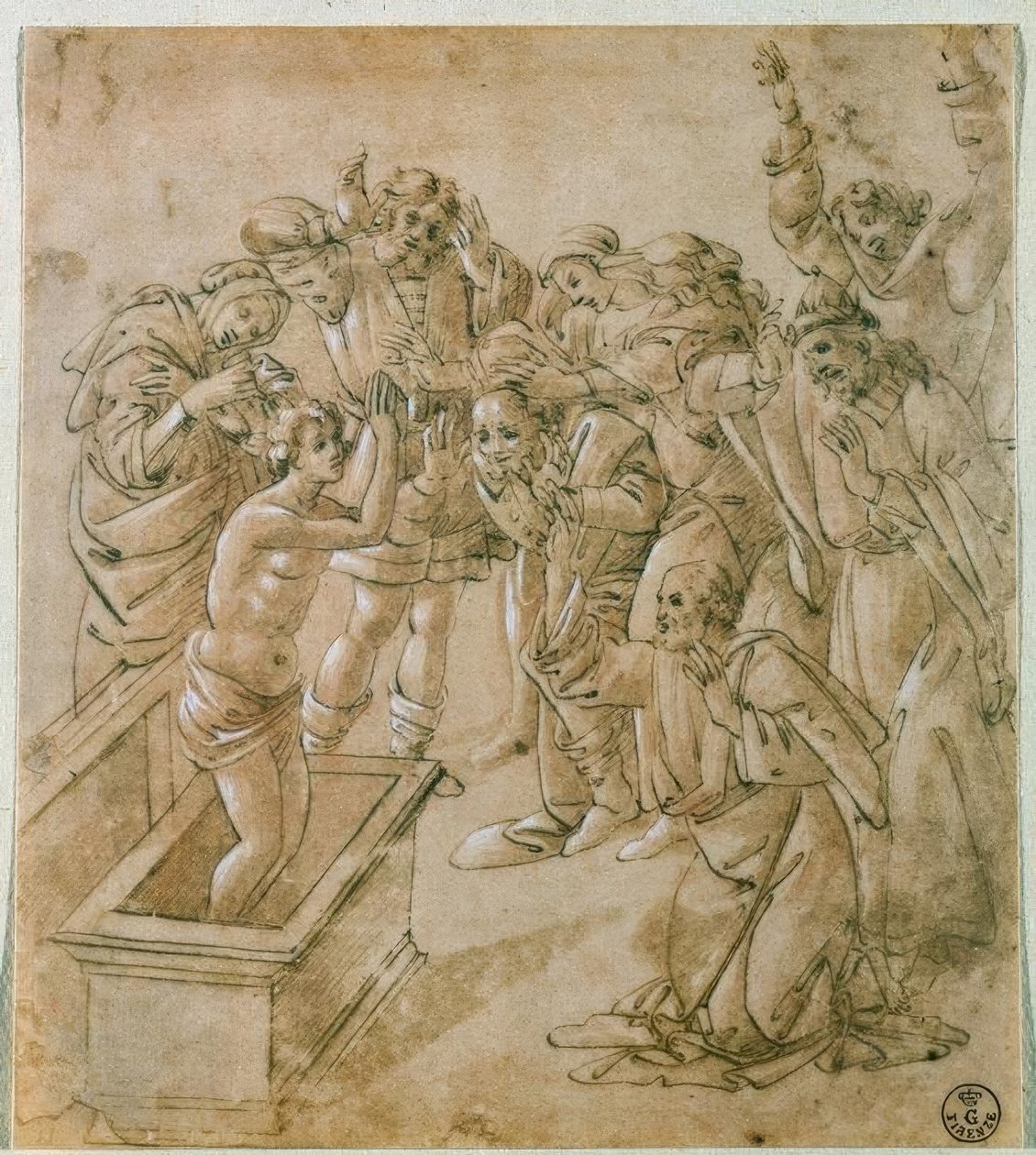 A ressurreição do filho de Teófilo de Sandro Botticelli