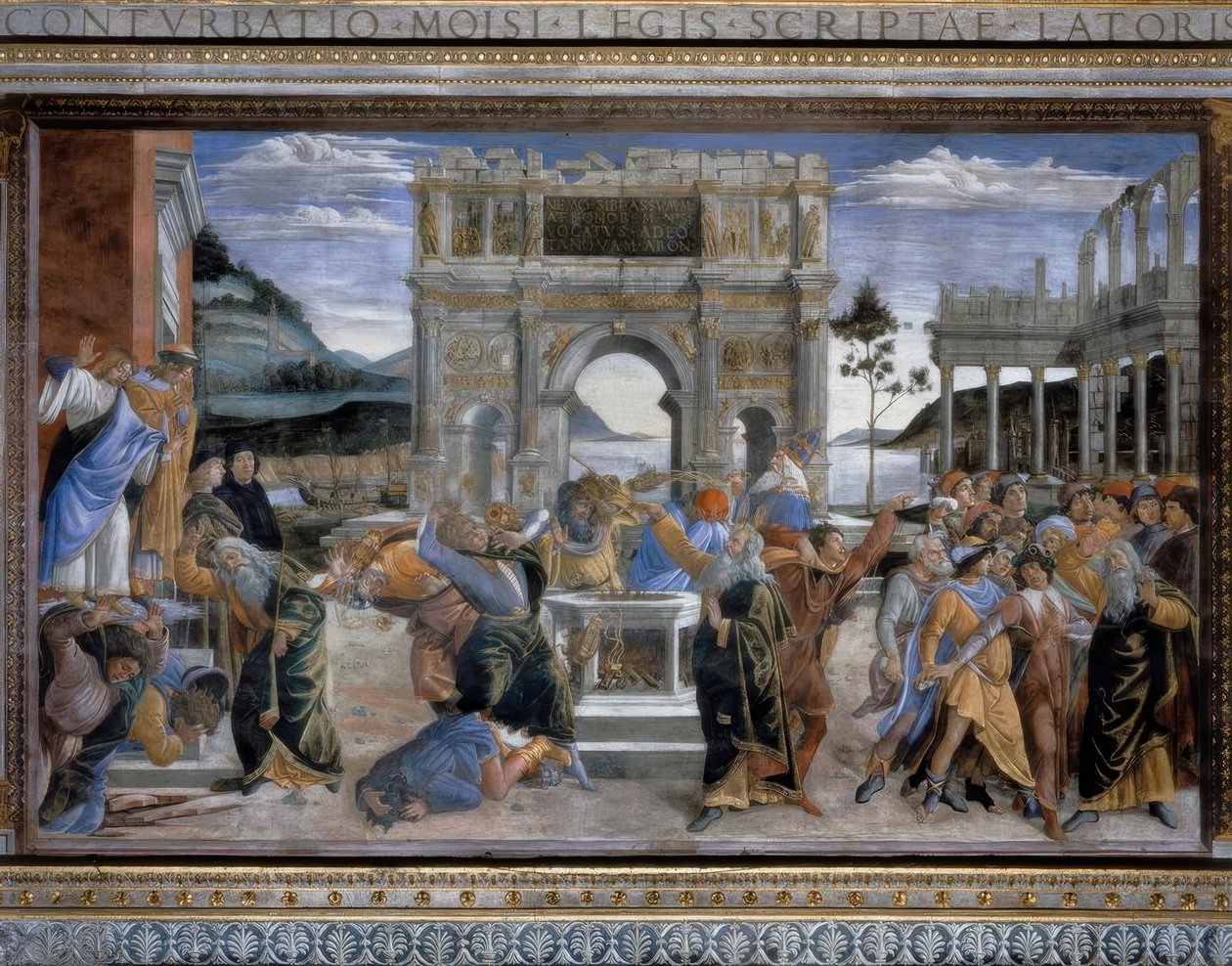 O castigo da corá apodrecida de Sandro Botticelli