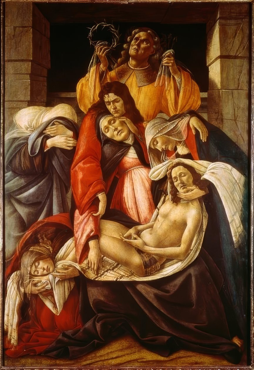 A Lamentação de Cristo de Sandro Botticelli