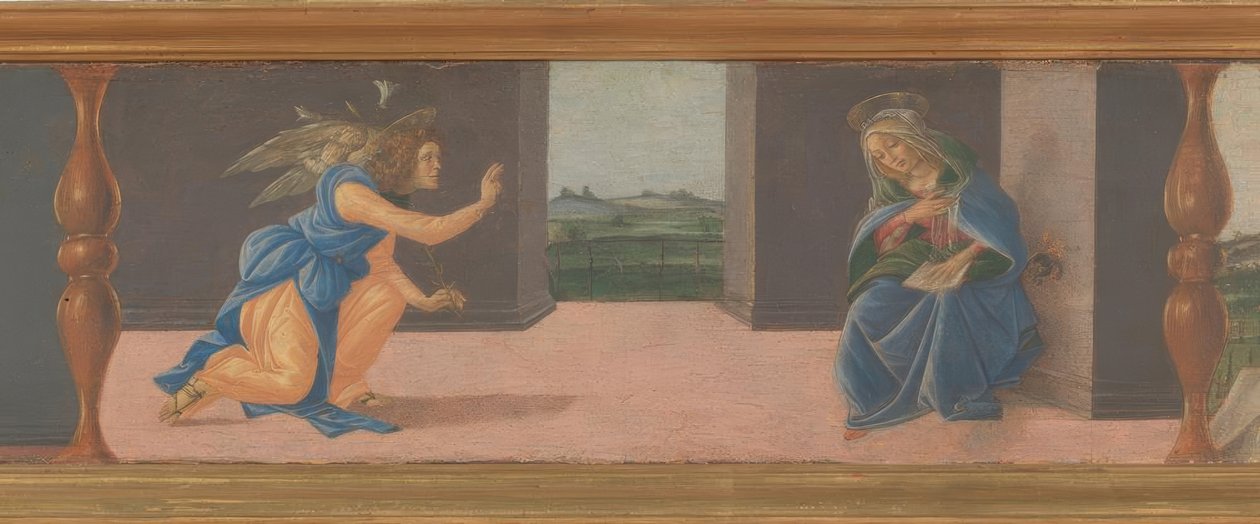 A Anunciação a Maria de Sandro Botticelli