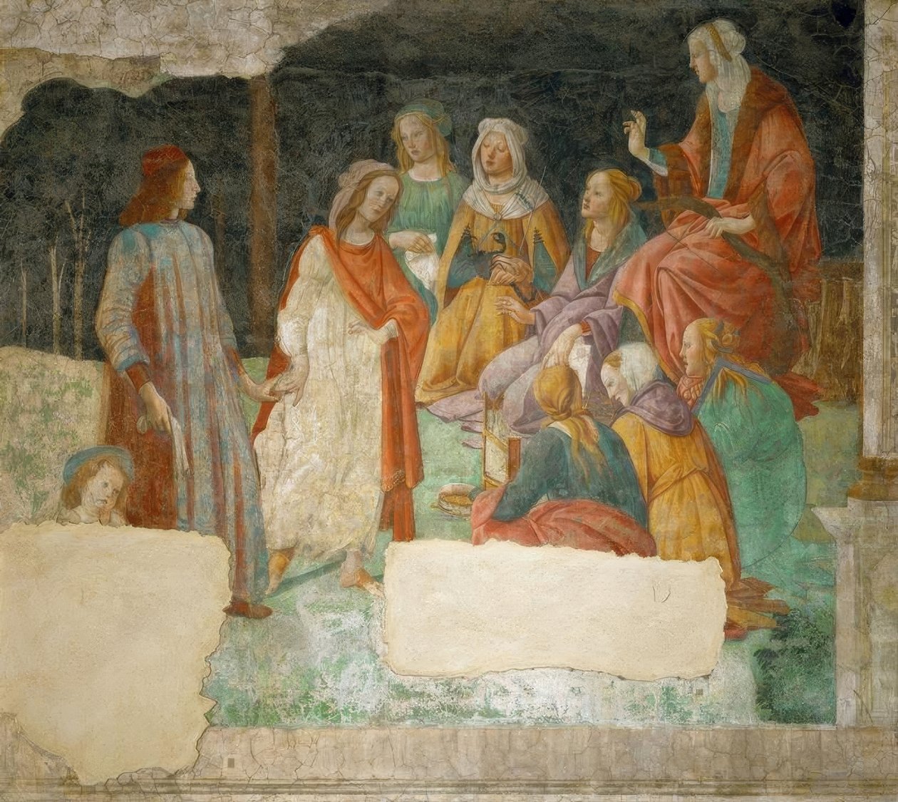 Um jovem (Lorenzo Tornabuoni) É de Minerva no de Sandro Botticelli