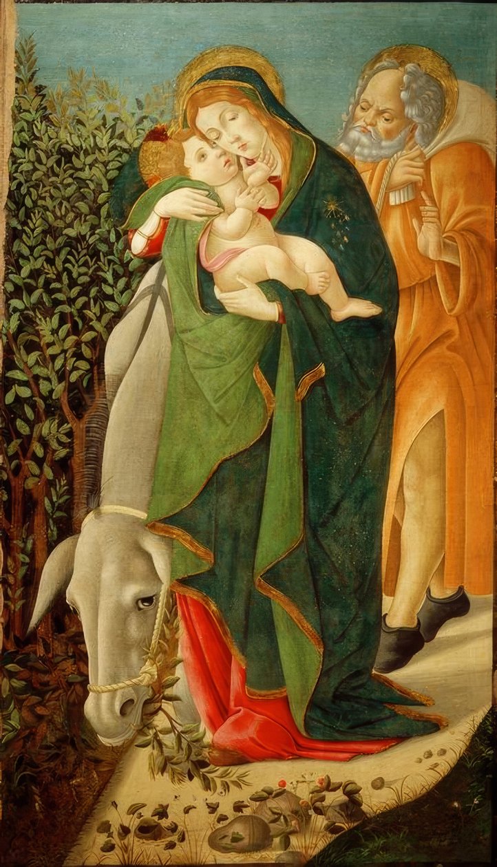 Fuga para o Egito de Sandro Botticelli