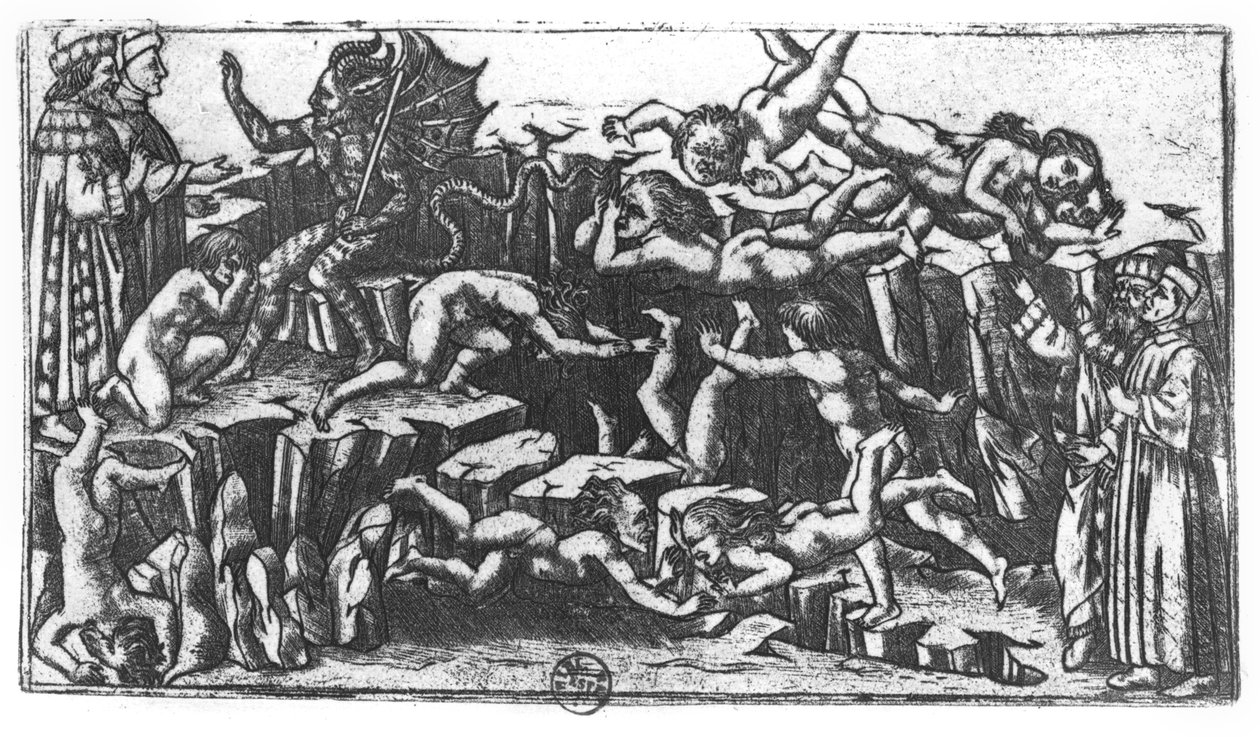Inferno, de &39;The Divine Comedy&39; de Dante Alighieri (1265-1321) de Sandro Botticelli