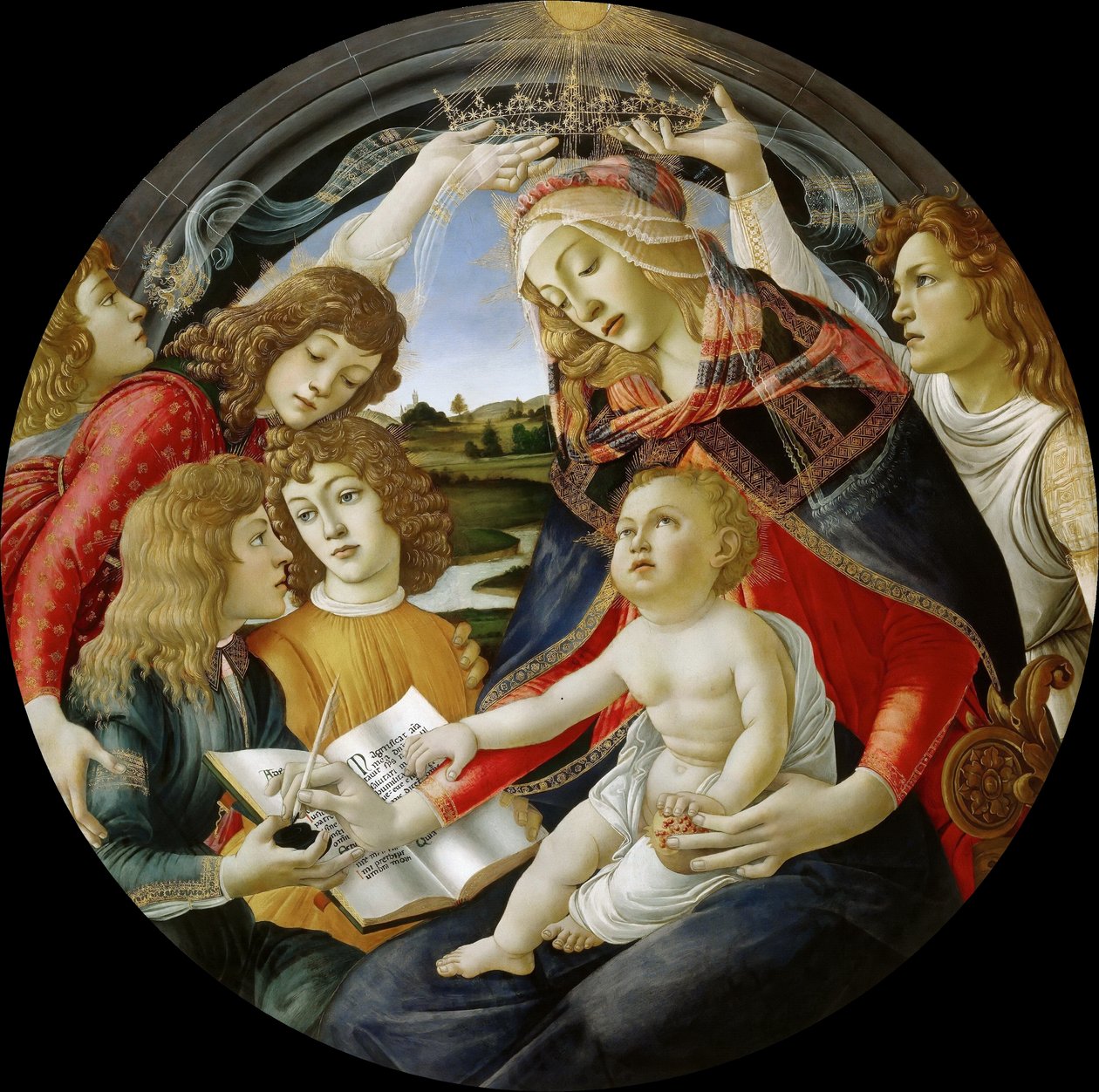 Italiano: Madona do Magnificat Madona do Magnificat de Sandro Botticelli