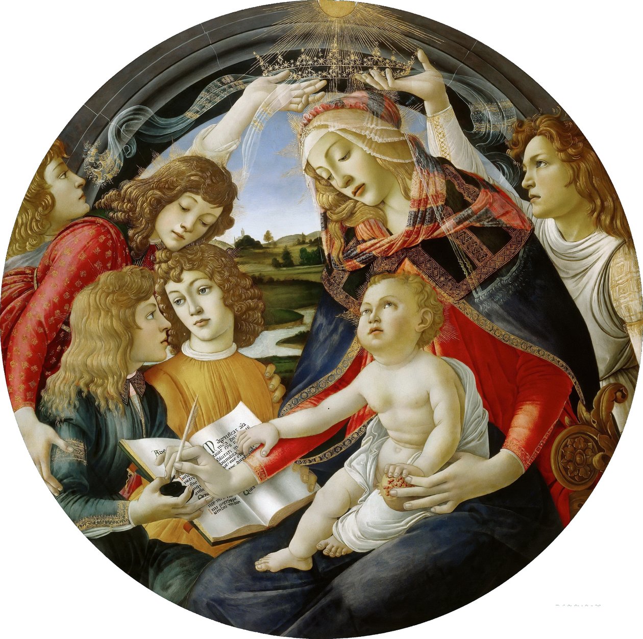 Italiano: Madona do Magnificat Madona do Magnificat de Sandro Botticelli