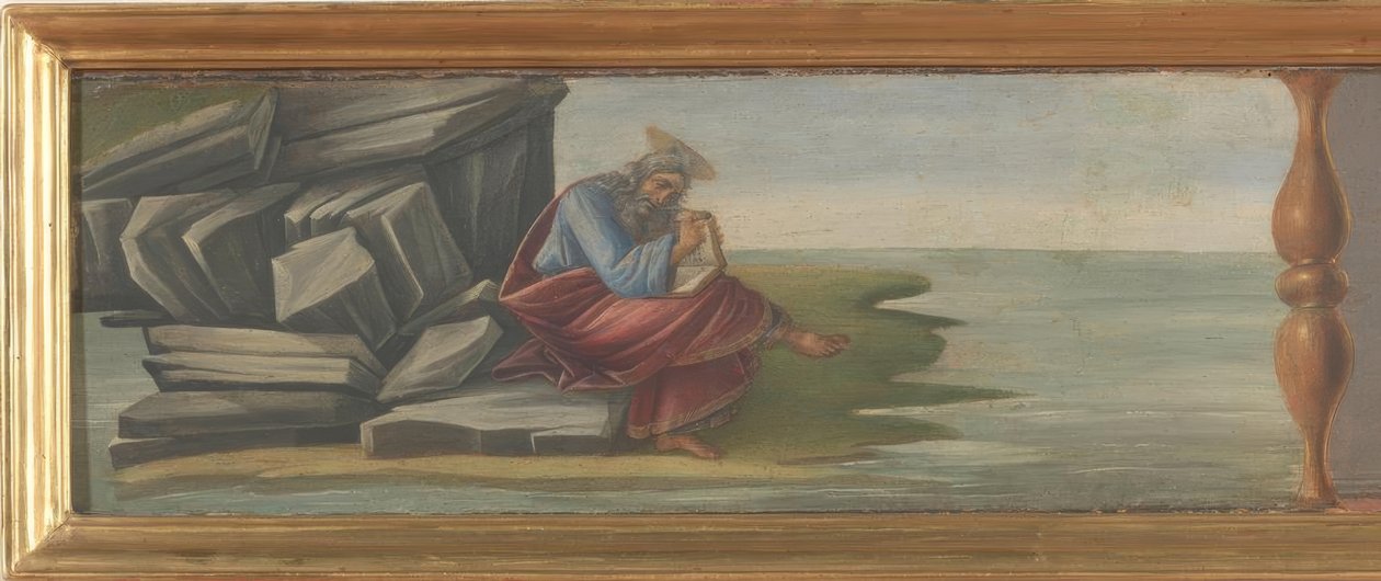 John on Patmos de Sandro Botticelli