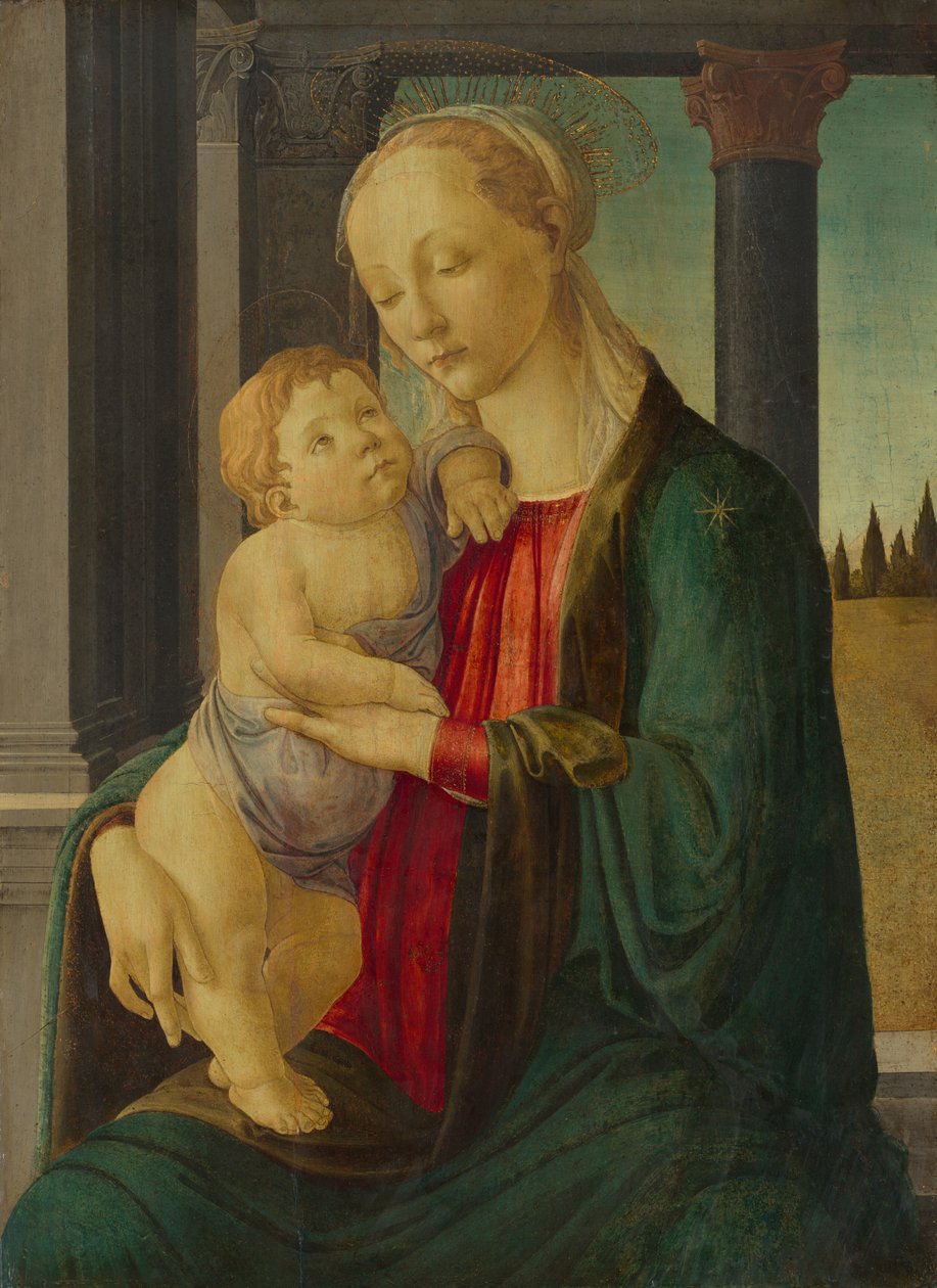 Madonna e Criança, c. 1470. de Sandro Botticelli