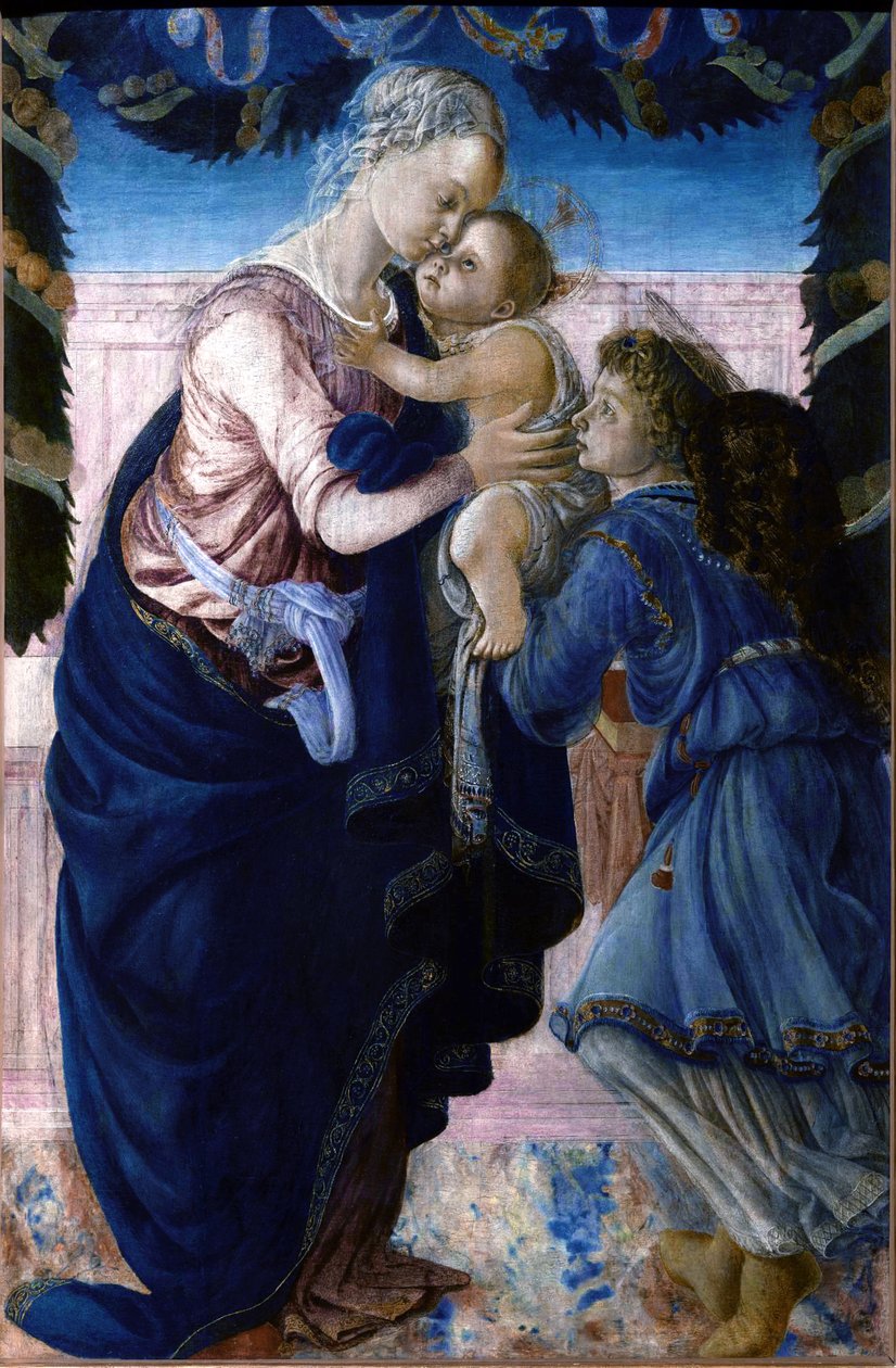 Madonna e criança com um anjo de Sandro Botticelli