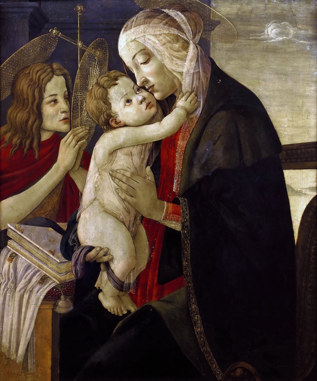 Madonna e Criança com o Menino São João, ca. 1485-1490. de Sandro Botticelli