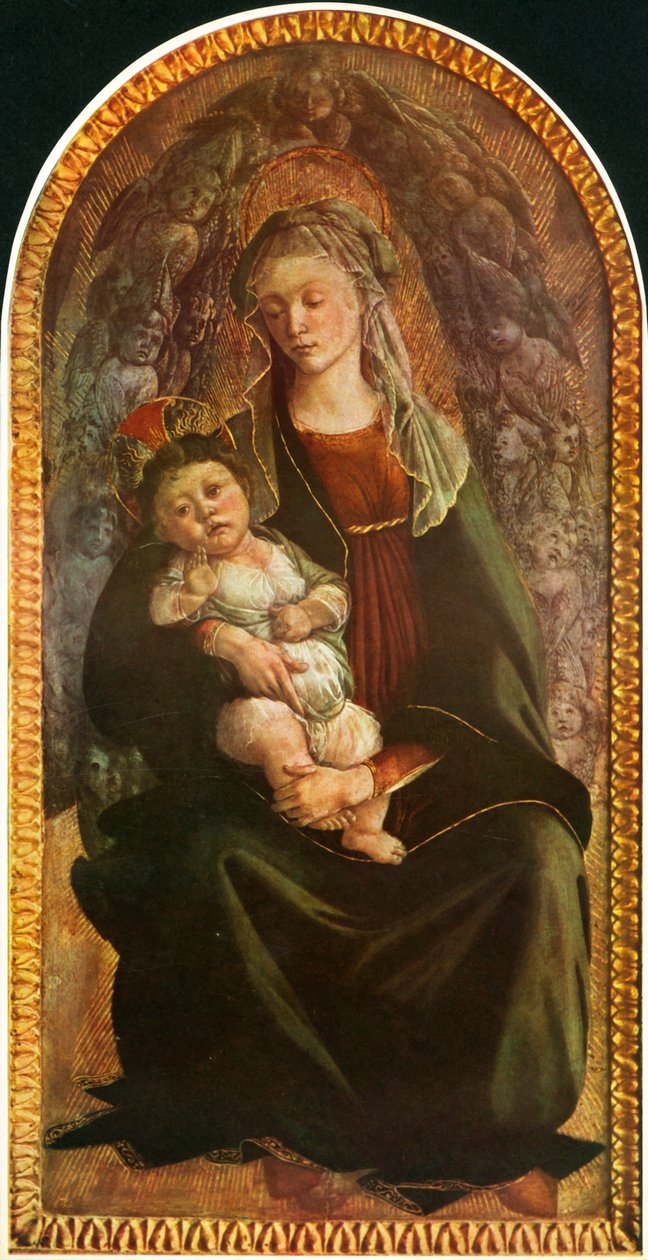 Madonna na Glória com Serafins, c1469-1470, 1937. de Sandro Botticelli
