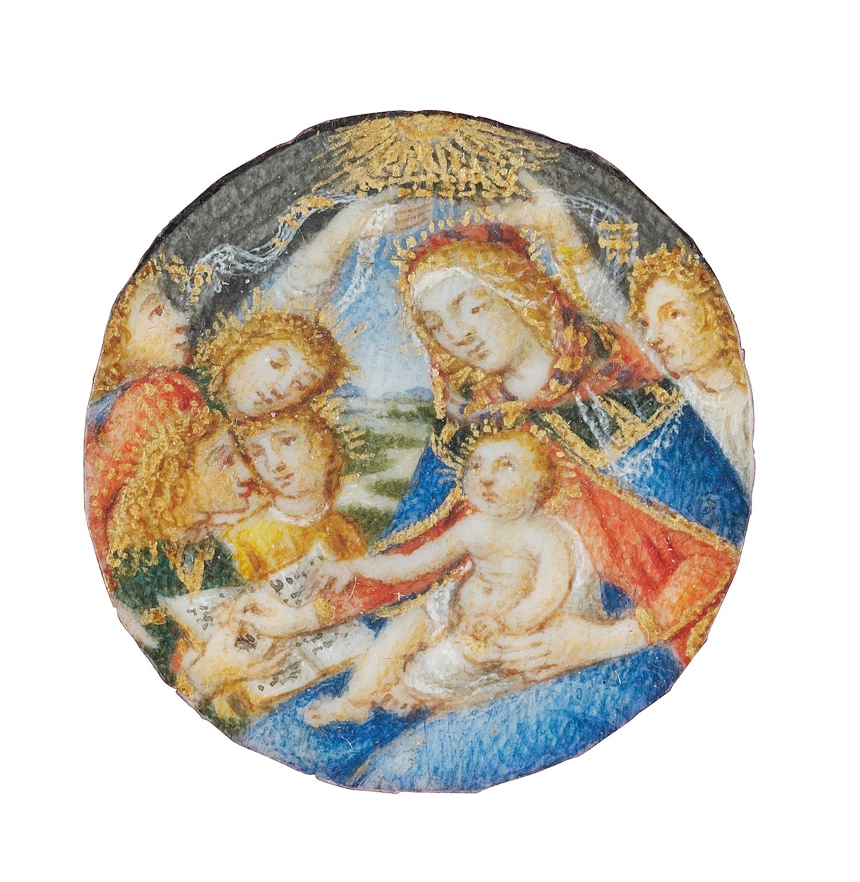 Madonna of the Magnificat, Florença, final do século 15 - início do século 16 de Sandro Botticelli