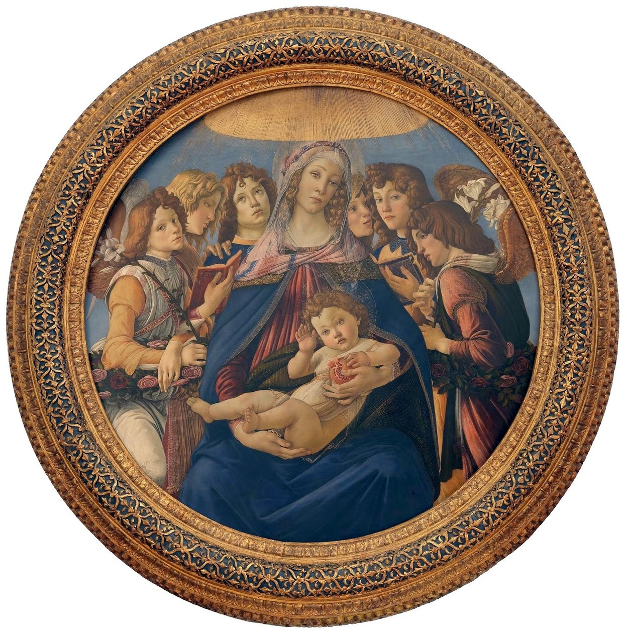 Nossa Senhora da Romã de Sandro Botticelli