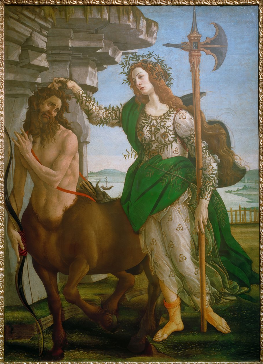 Minerva e Centauro de Sandro Botticelli