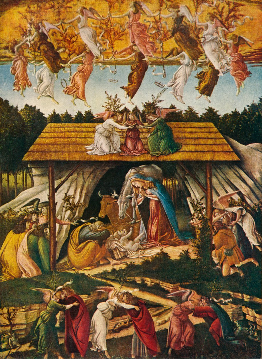 Natividade Mística, 1500, 1909 de Sandro Botticelli
