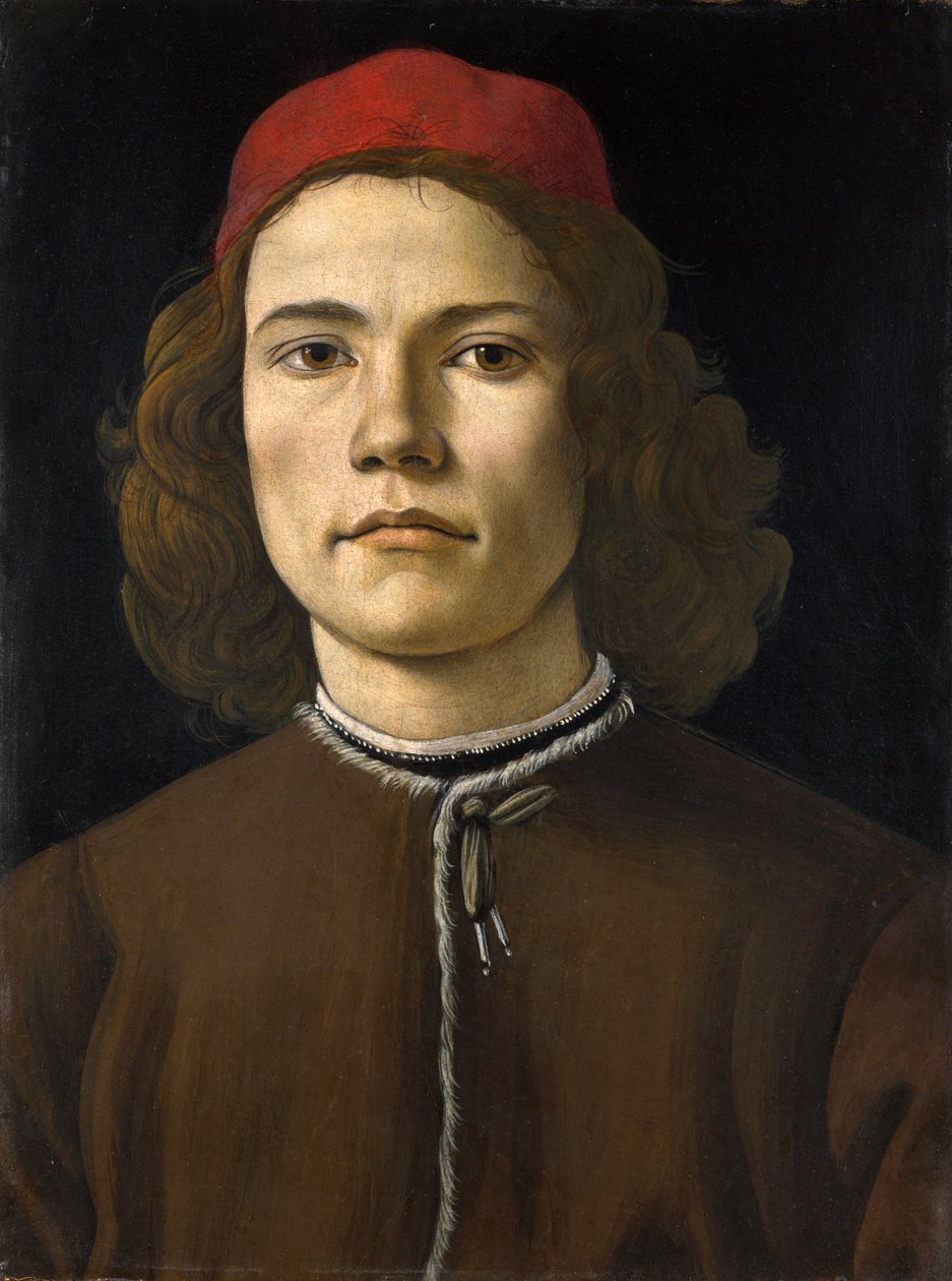 Retrato de um jovem de Sandro Botticelli