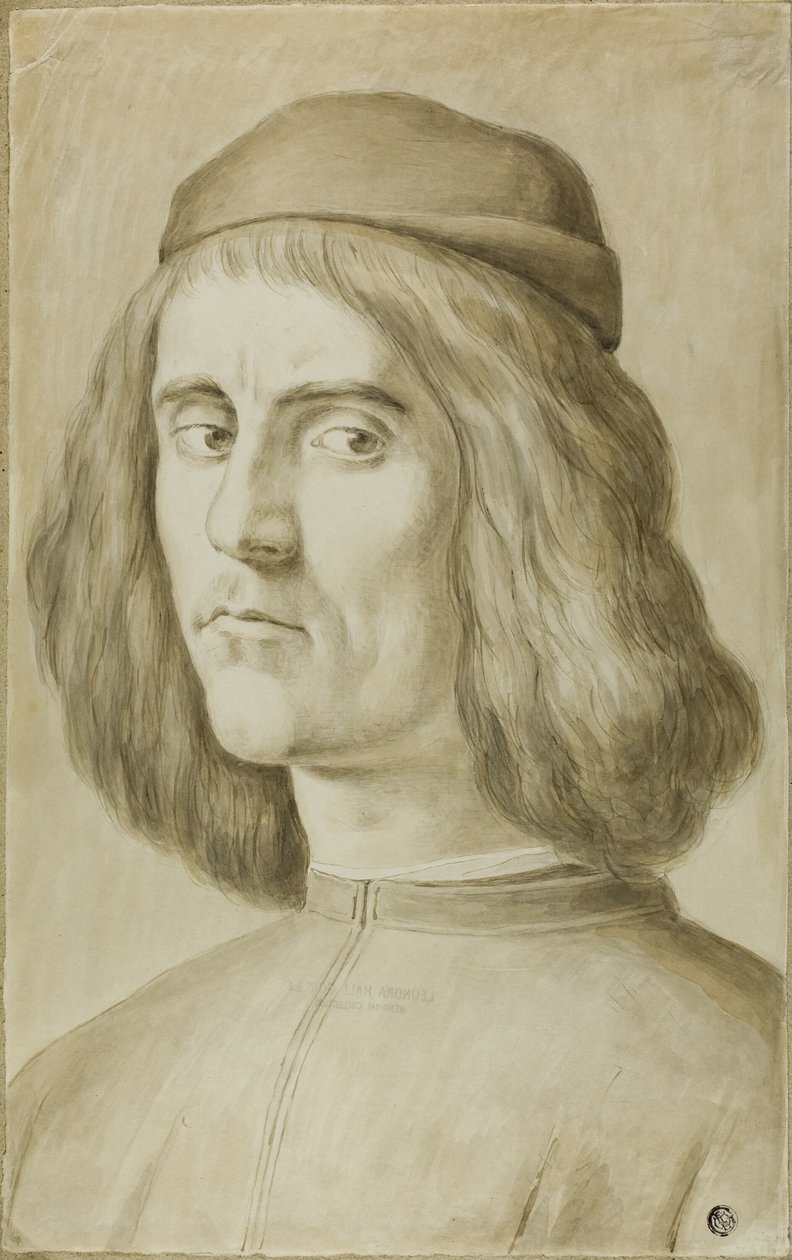 Busto de retrato de um jovem de Sandro Botticelli