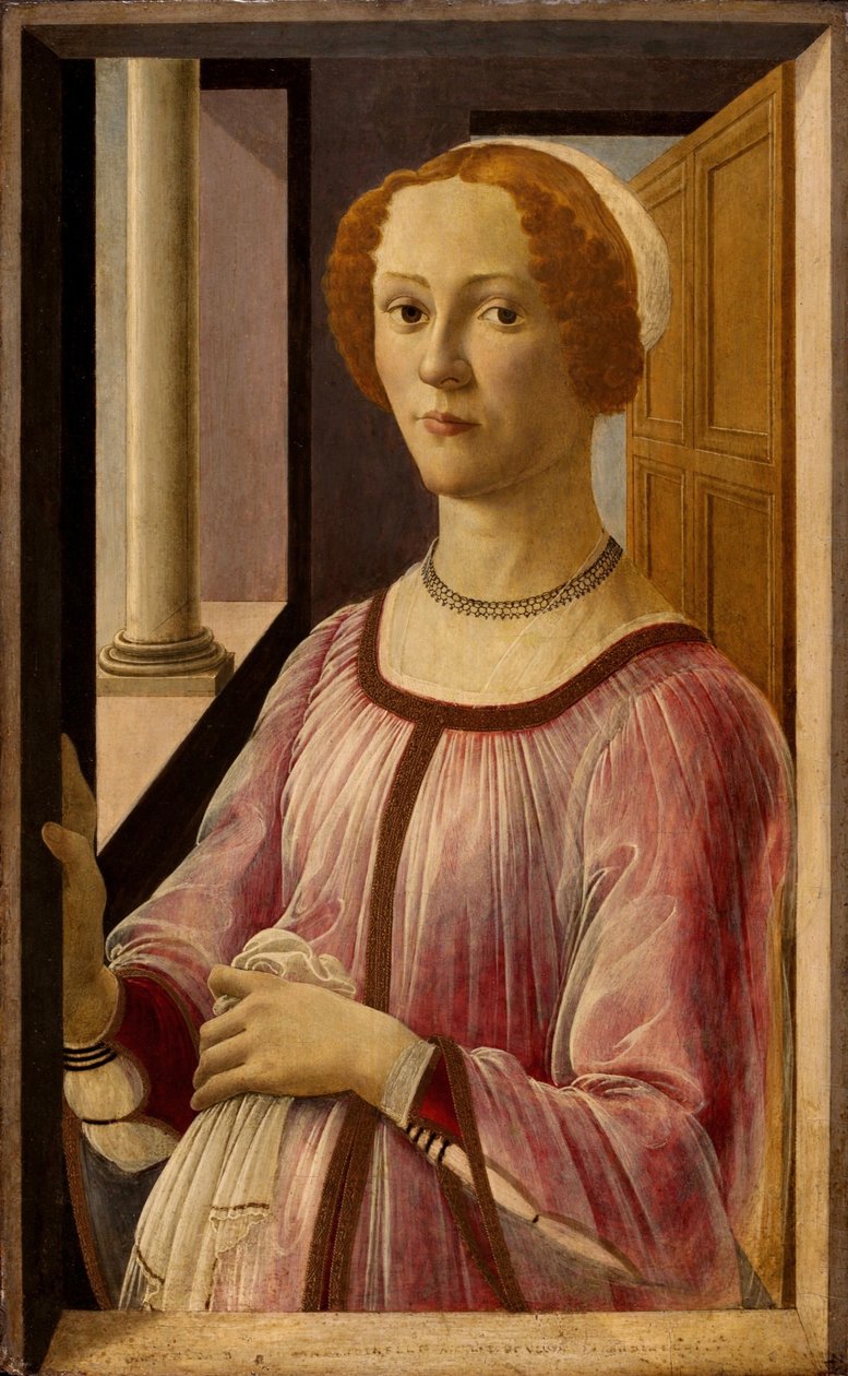 Retrato de Emerald Bandinelli, ca 1475 de Sandro Botticelli