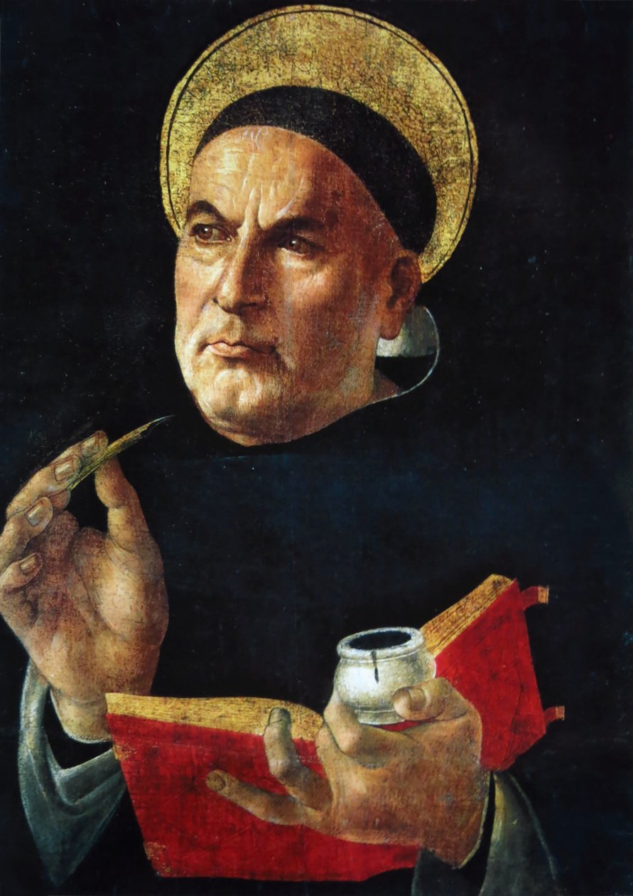 São Tomás de Aquino. de Sandro Botticelli