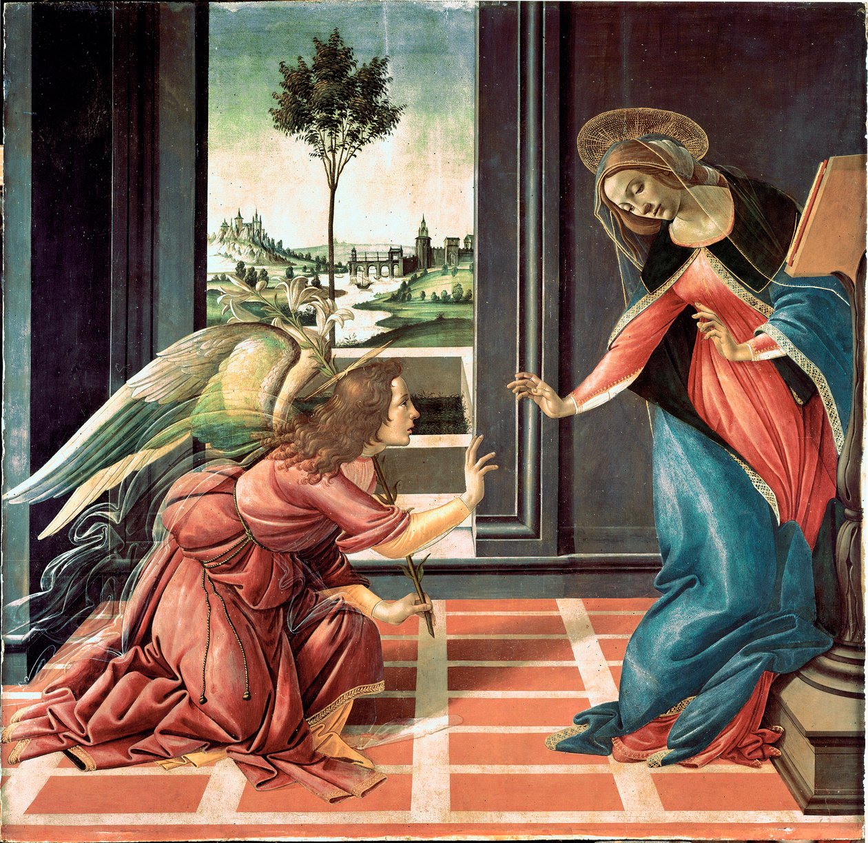 A Anunciação de Cestello, 1489 de Sandro Botticelli
