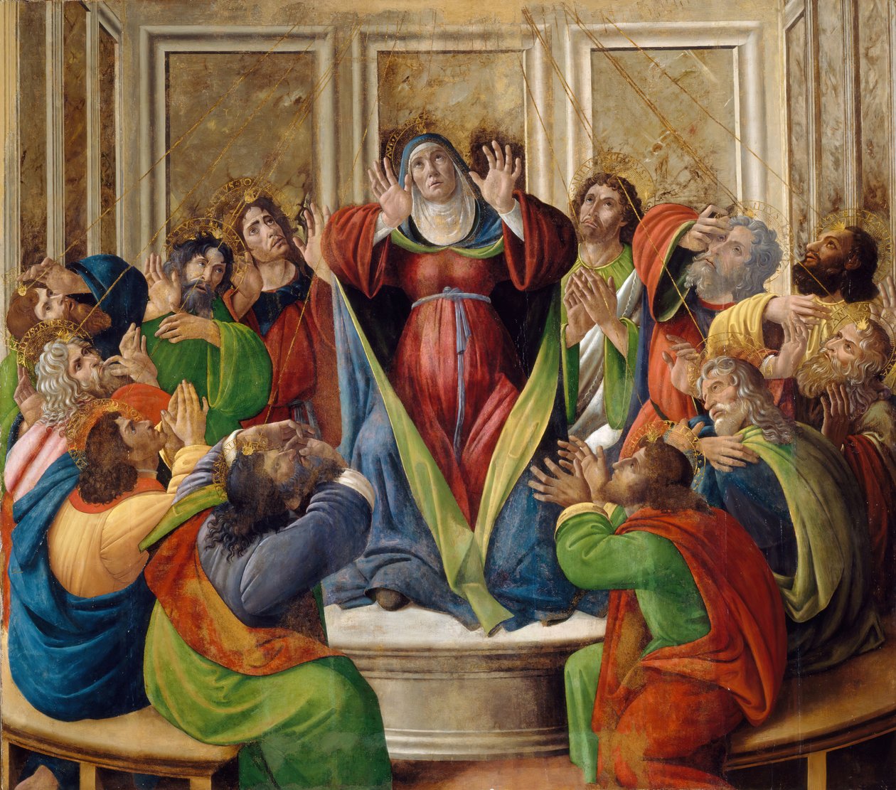 A descida do Espírito Santo, 1495-1505 de Sandro Botticelli