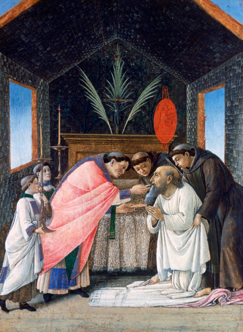 A Última Comunhão de São Jerônimo, c1495 de Sandro Botticelli