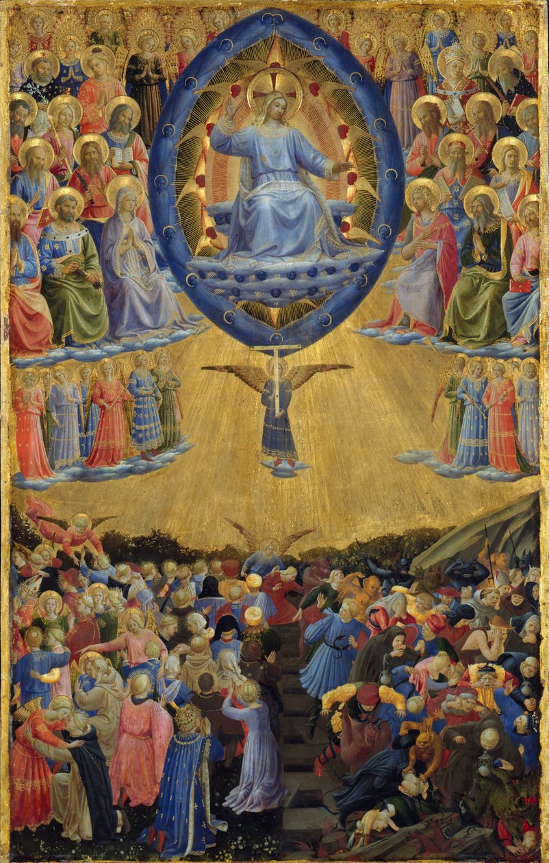 Altar Alado do Juízo Final, Painel Central, Início do século XV de Sandro Botticelli