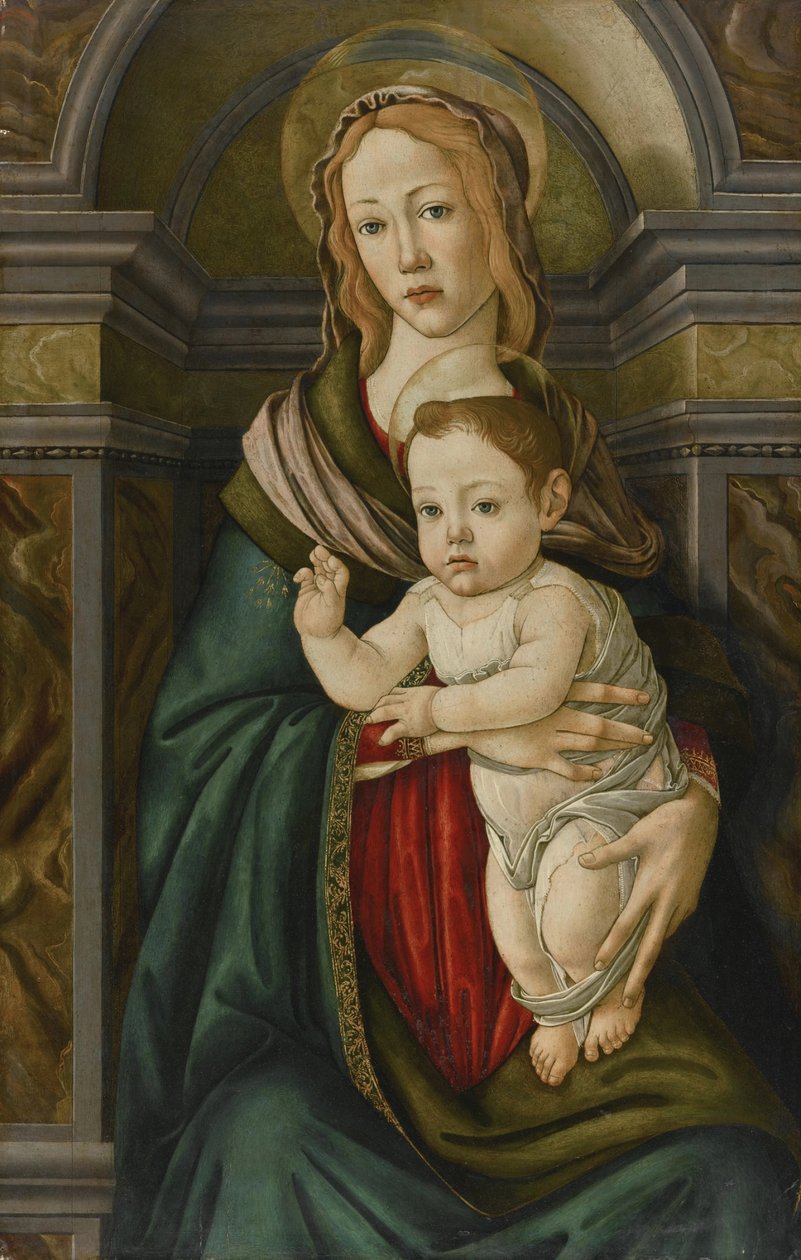 A Madona e o Menino de Sandro Botticelli