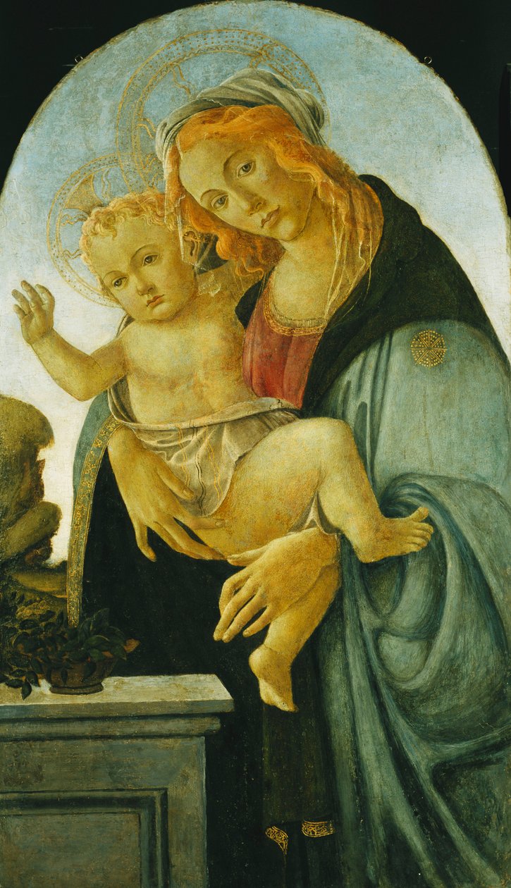 Madonna e criança, de Sandro Botticelli