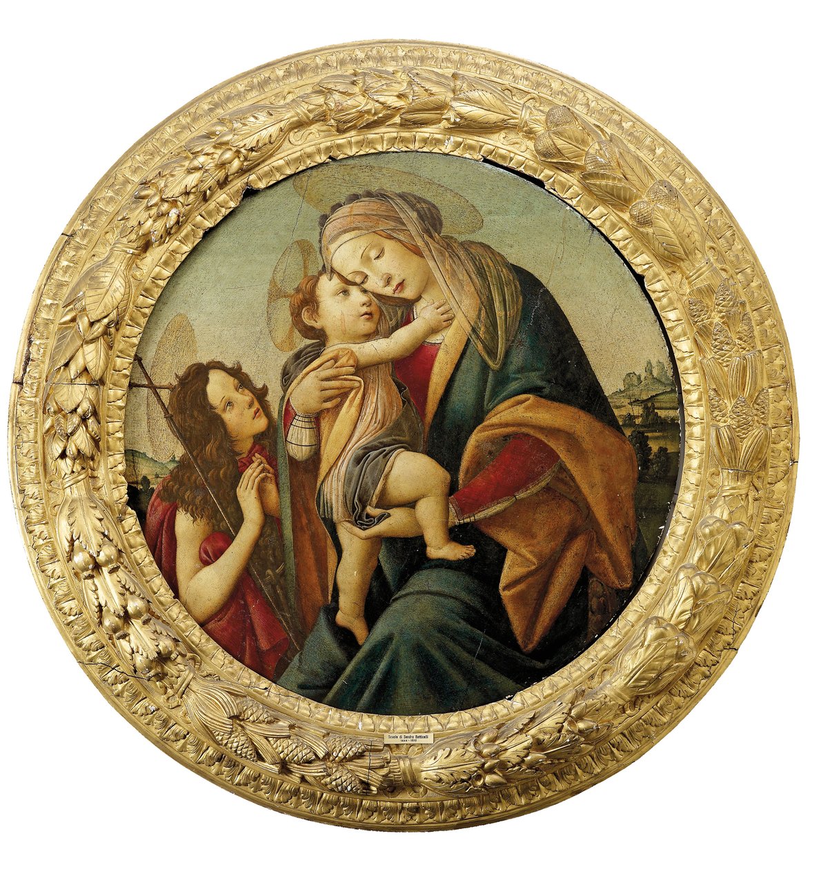 A Madona e o Menino com o Jovem São João Batista de Sandro Botticelli