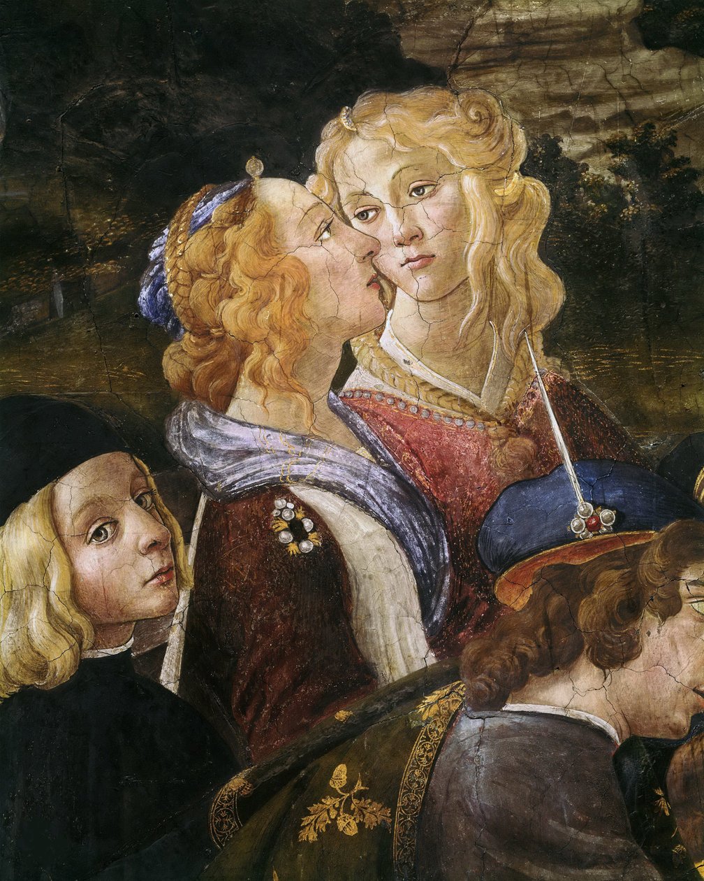 The Temptation of Christ Detail, 1481-1482. de Sandro Botticelli