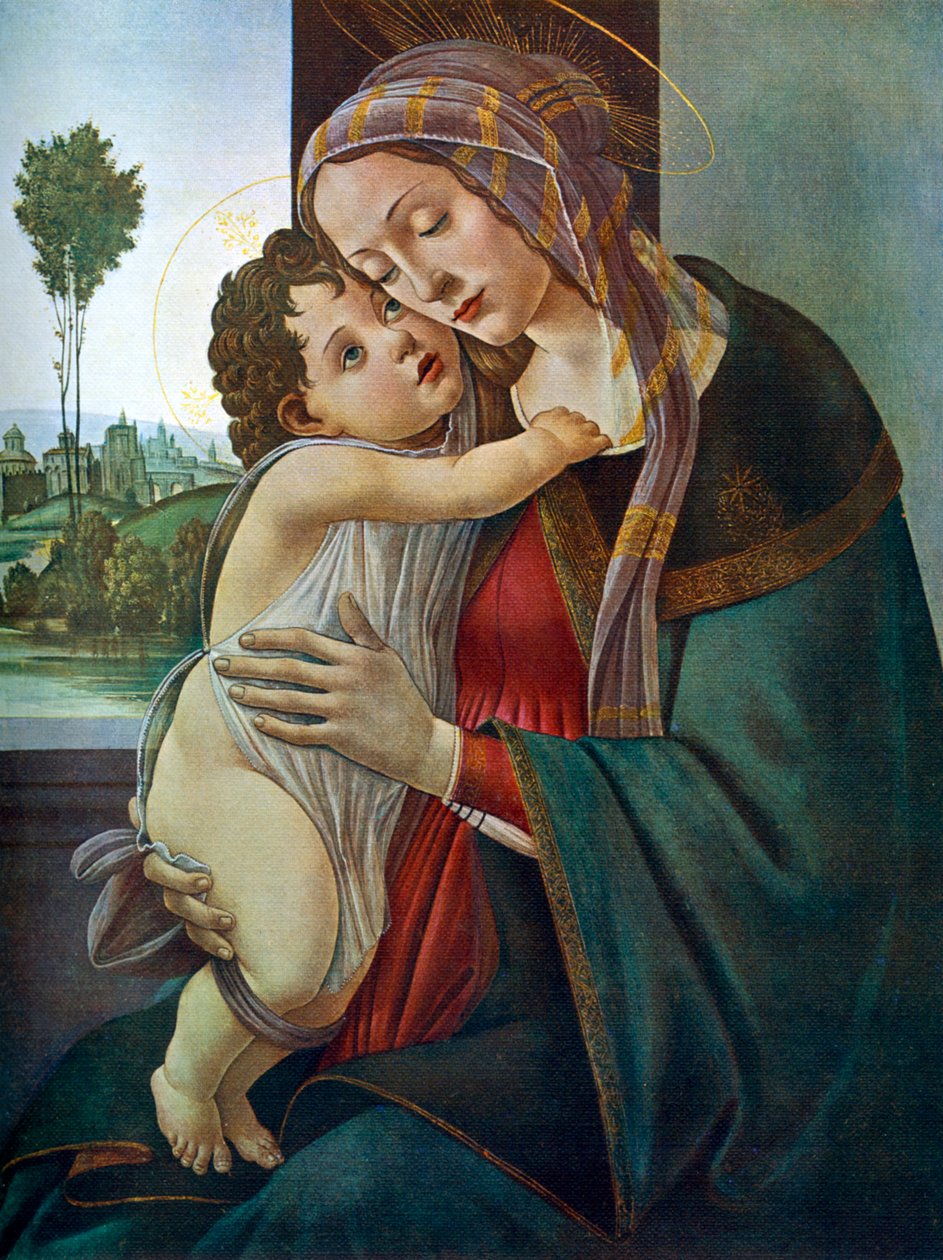 A Virgem e o Menino, c1475-1500, 1912. de Sandro Botticelli