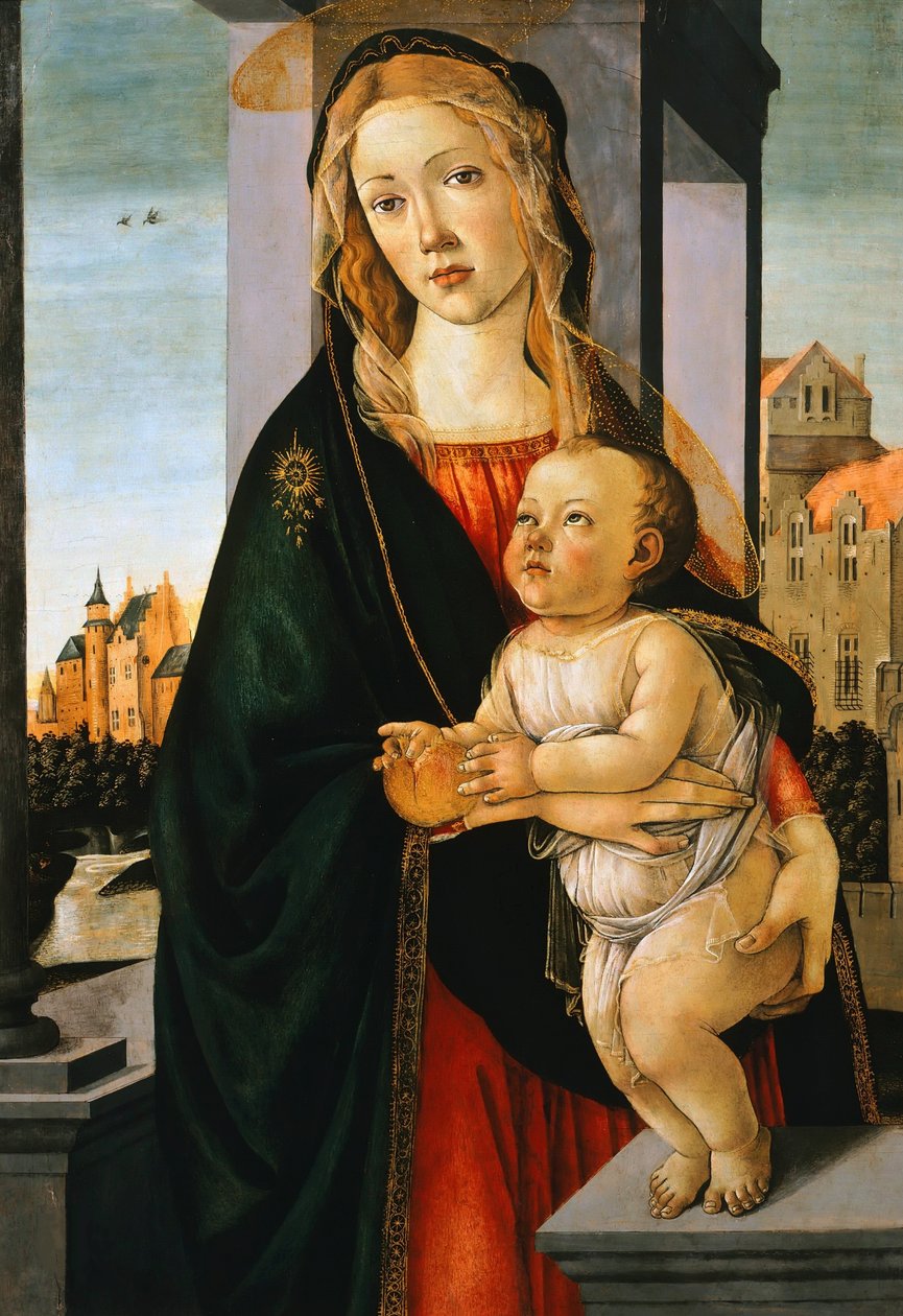 A Virgem e a Criança, c. 1480. de Sandro Botticelli