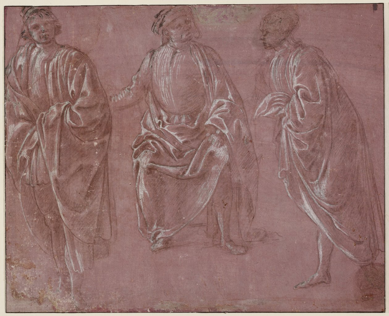 Três figuras trajadas de Sandro Botticelli