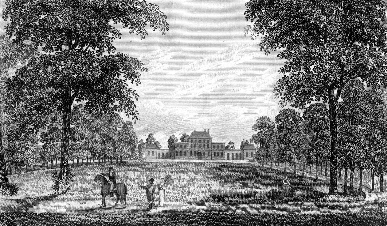 Ember Court, perto de Thames Ditton, Surrey, Inglaterra, 1808. de Sands